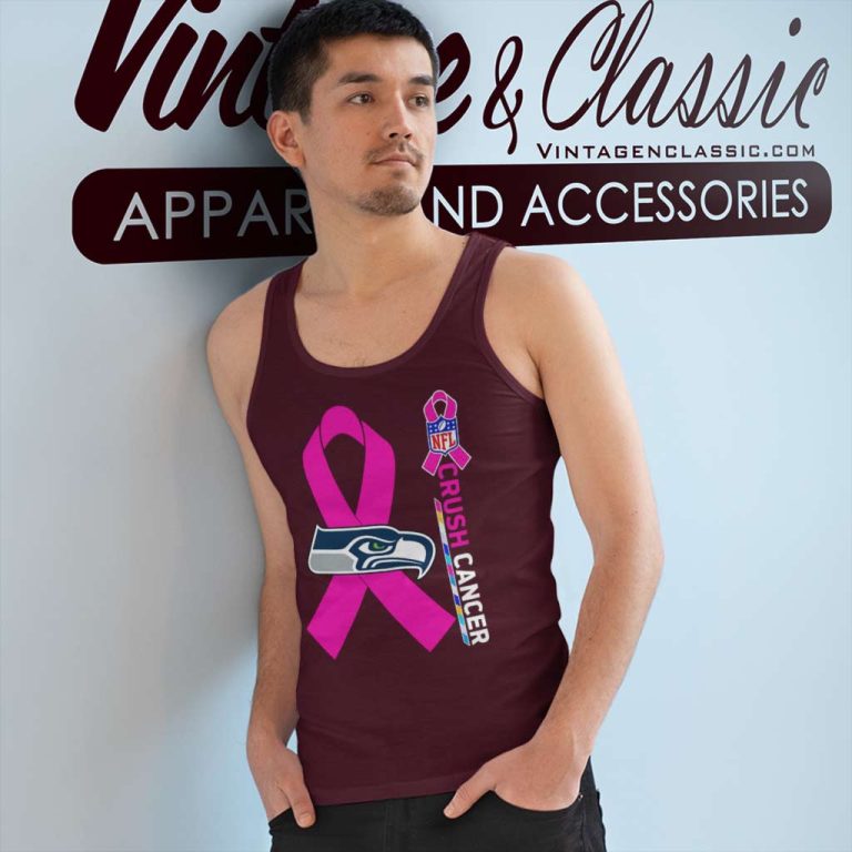 Seattle Seahawks Nfl Crush Cancer 2023 Tank Top Racerback Seattle Seahawks Nfl Crush Cancer 2023 Tank Top Racerback