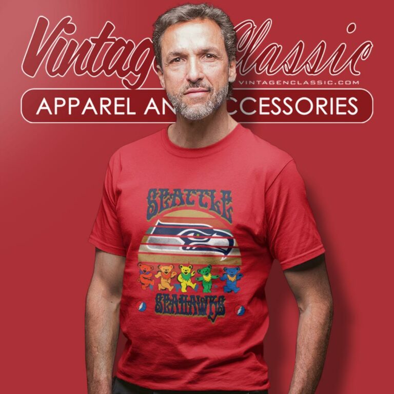 Seattle Seahawks Nfl Grateful Dancing Bears Retro T Shirt Seattle Seahawks Nfl Grateful Dancing Bears Retro T Shirt