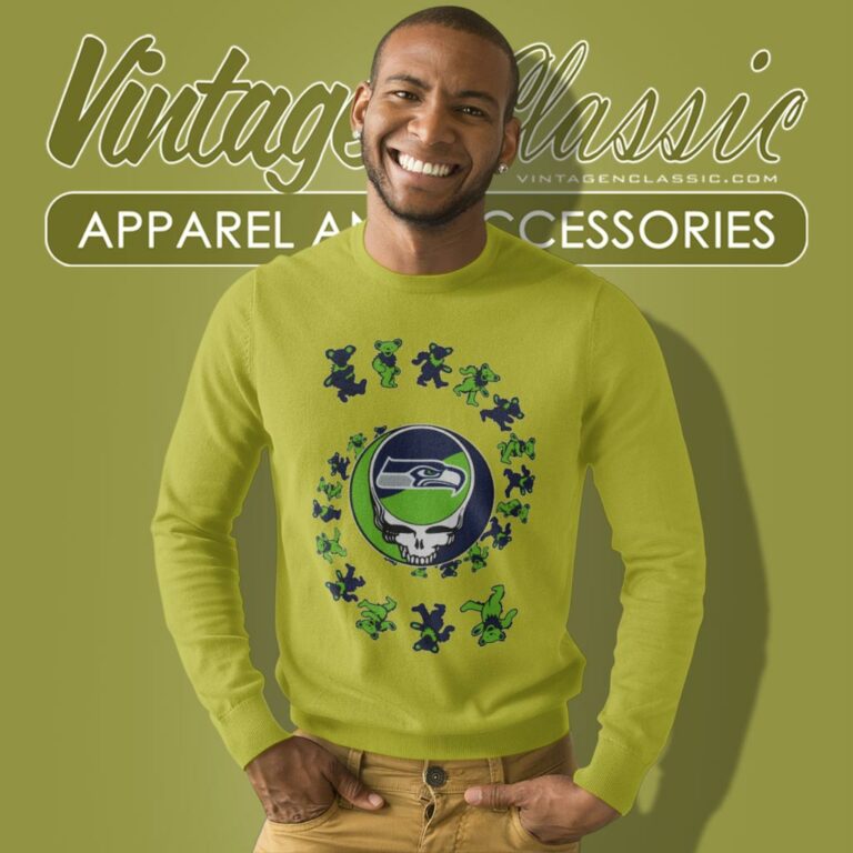 Seattle Seahawks Nfl Grateful Dancing Bears Sweatshirt Seattle Seahawks Nfl Grateful Dancing Bears Sweatshirt