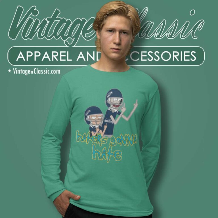 Seattle Seahawks Rick And Morty Shirt Haters Gonna Hate Long Sleeve Tee Seattle Seahawks Rick And Morty Shirt Haters Gonna Hate Long Sleeve Tee