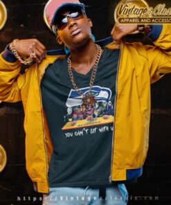 Seattle Seahawks Shirt Horror Movies You Cant Sit With Us V Neck TShirt