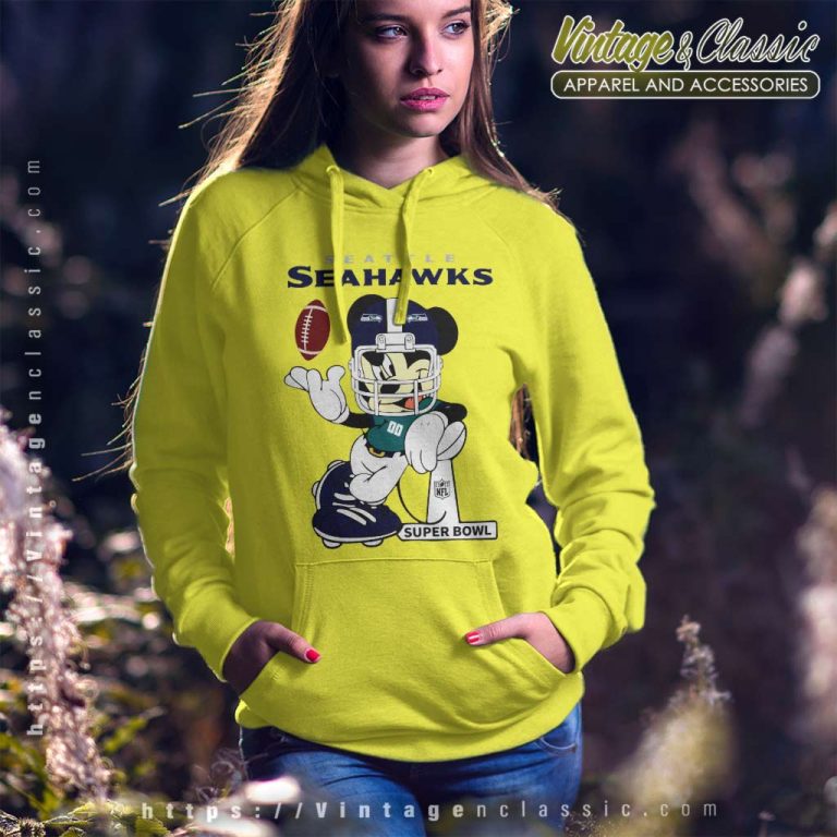 Seattle Seahawks Shirt Mickey Mouse Disney Super Bowl Football Hoodie Seattle Seahawks Shirt Mickey Mouse Disney Super Bowl Football Hoodie