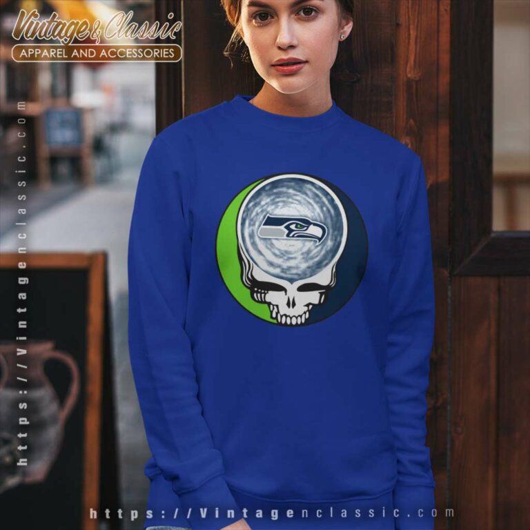 Seattle Seahawks Shirt Nfl Grateful Dead Logo Sweatshirt Seattle Seahawks Shirt Nfl Grateful Dead Logo Sweatshirt