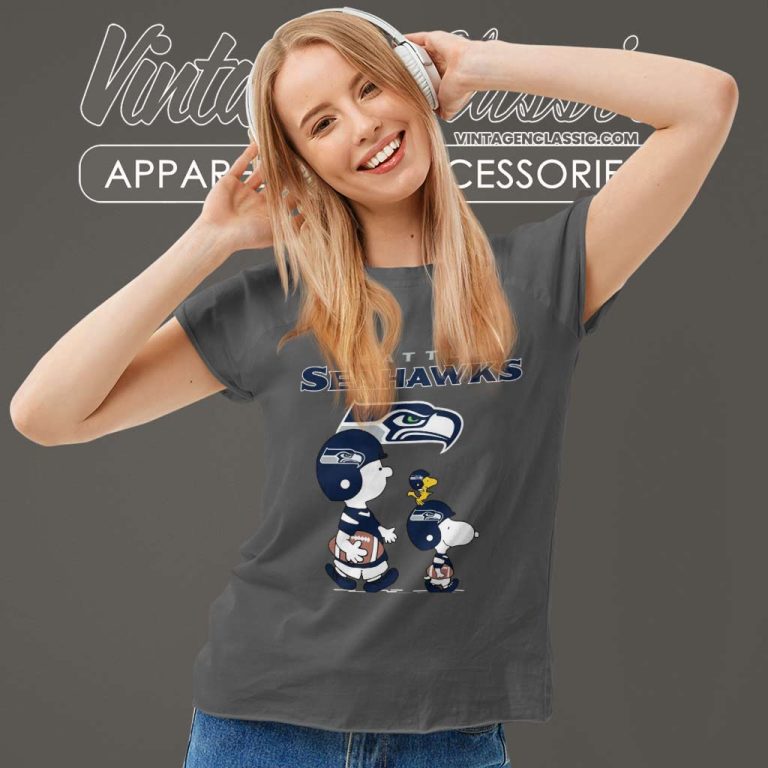Seattle Seahawks Shirt Snoopy And Charlie Brown Peanuts Women TShirt Seattle Seahawks Shirt Snoopy And Charlie Brown Peanuts Women TShirt