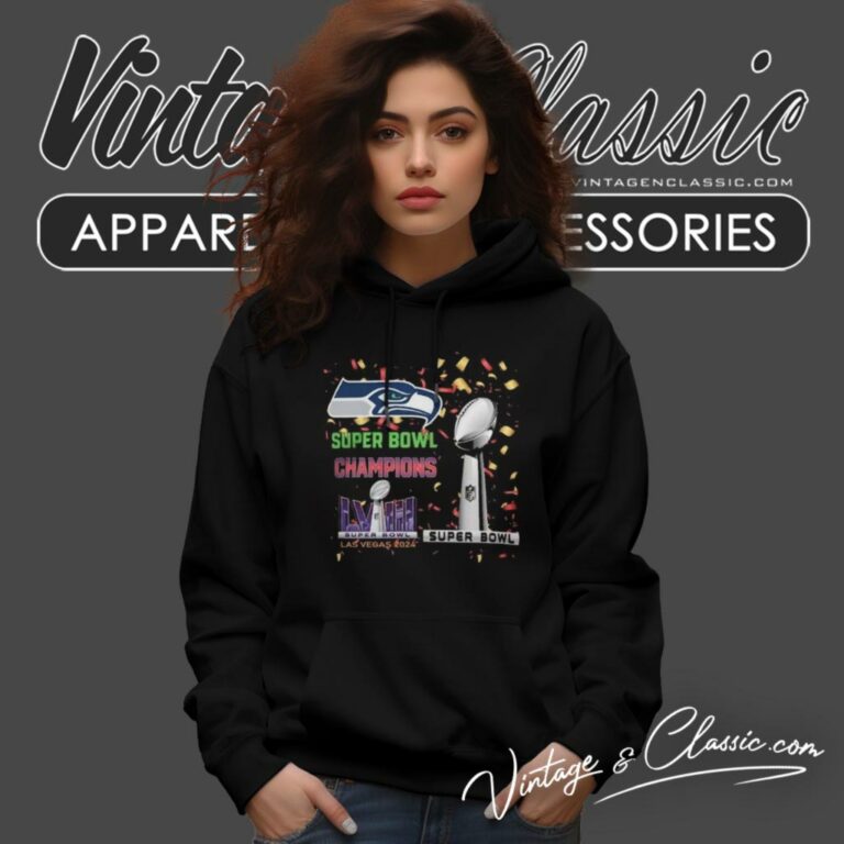Seattle Seahawks Shirt Super Bowl Lviii 2024 Las Vegas Champions Hoodie Seattle Seahawks Shirt Super Bowl Lviii 2024 Las Vegas Champions Hoodie