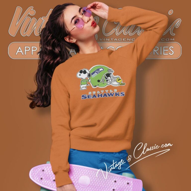 Seattle Seahawks Snoopy Joe Cool Woodstock Sweatshirt Seattle Seahawks Snoopy Joe Cool Woodstock Sweatshirt