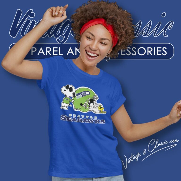Seattle Seahawks Snoopy Joe Cool Woodstock Women T Shirt Seattle Seahawks Snoopy Joe Cool Woodstock Women T Shirt