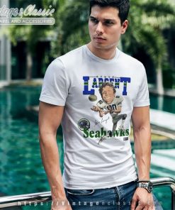 Seattle Seahawks Steve Largent Vintage 80s Salem Sportswear Caricature T Shirt