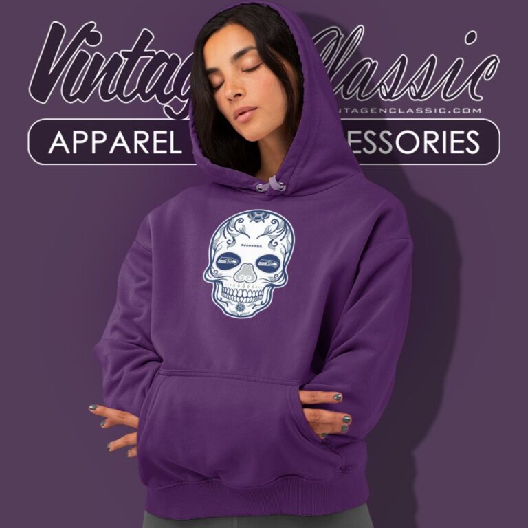 Seattle Seahawks Sugar Skull Hoodie Seattle Seahawks Sugar Skull Hoodie