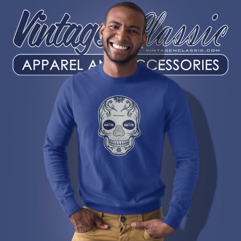 Seattle Seahawks Sugar Skull Sweatshirt Seattle Seahawks Sugar Skull Sweatshirt