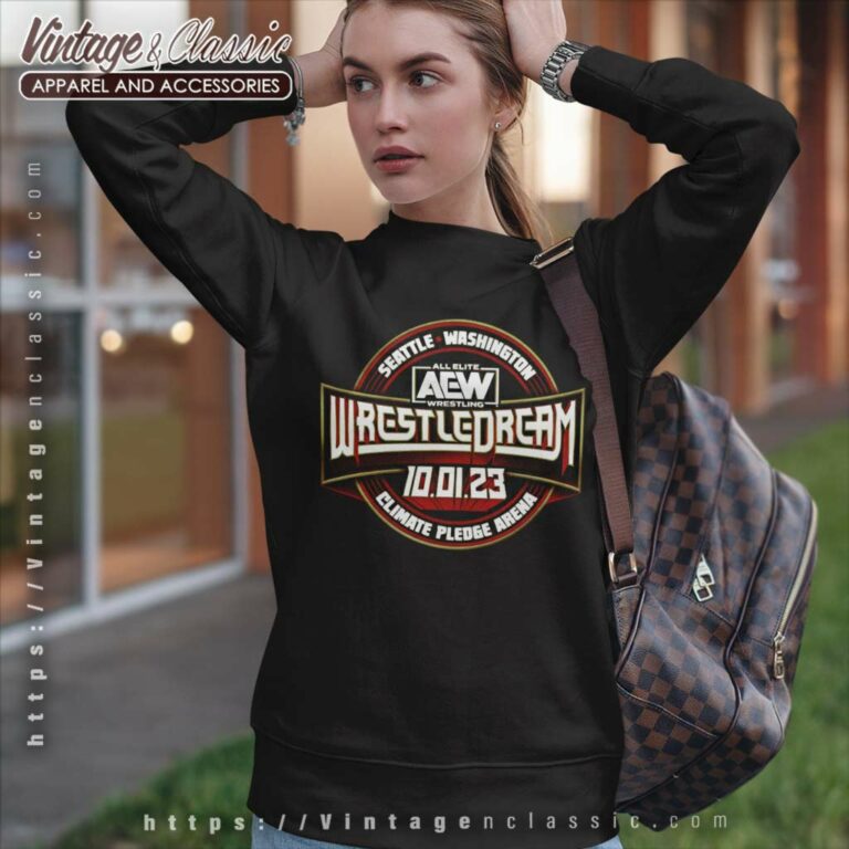 Seattle Washington Aew Wrestledream 2023 Climate Pledge Arena Sweatshirt Seattle Washington Aew Wrestledream 2023 Climate Pledge Arena Sweatshirt