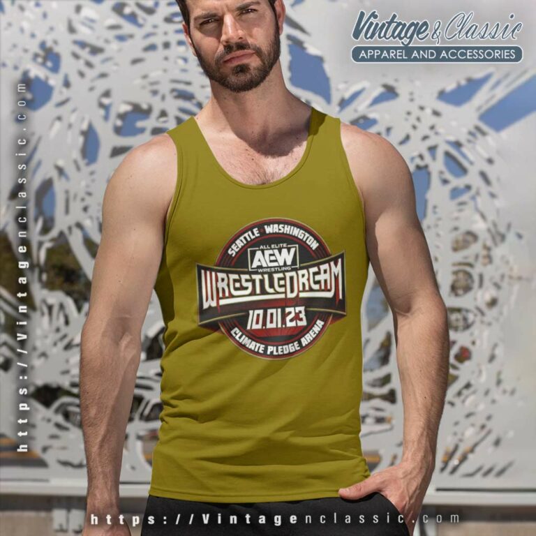Seattle Washington Aew Wrestledream 2023 Climate Pledge Arena Tank Top Racerback Seattle Washington Aew Wrestledream 2023 Climate Pledge Arena Tank Top Racerback