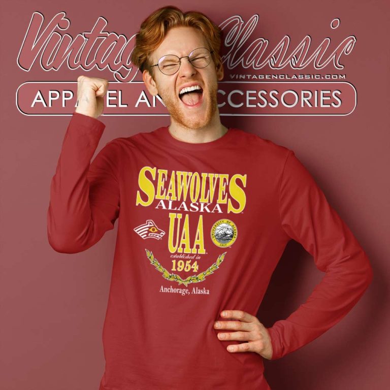 Seawolf Athletics Shirt University Of Alaska Anchorage Long Sleeve Tee Seawolf Athletics Shirt University Of Alaska Anchorage Long Sleeve Tee