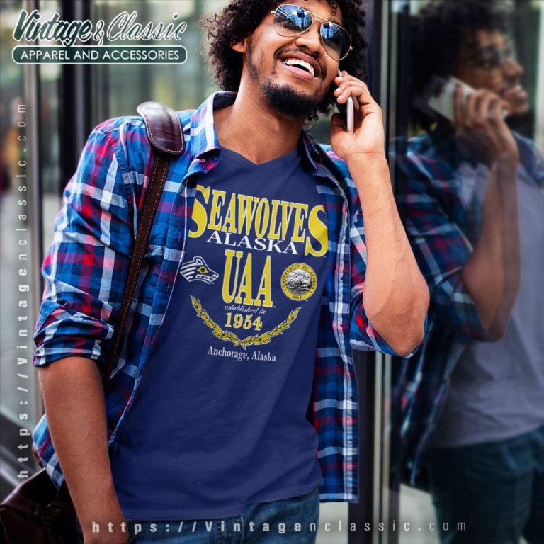 Seawolf Athletics Shirt University Of Alaska Anchorage V Neck TShirt Seawolf Athletics Shirt University Of Alaska Anchorage V Neck TShirt