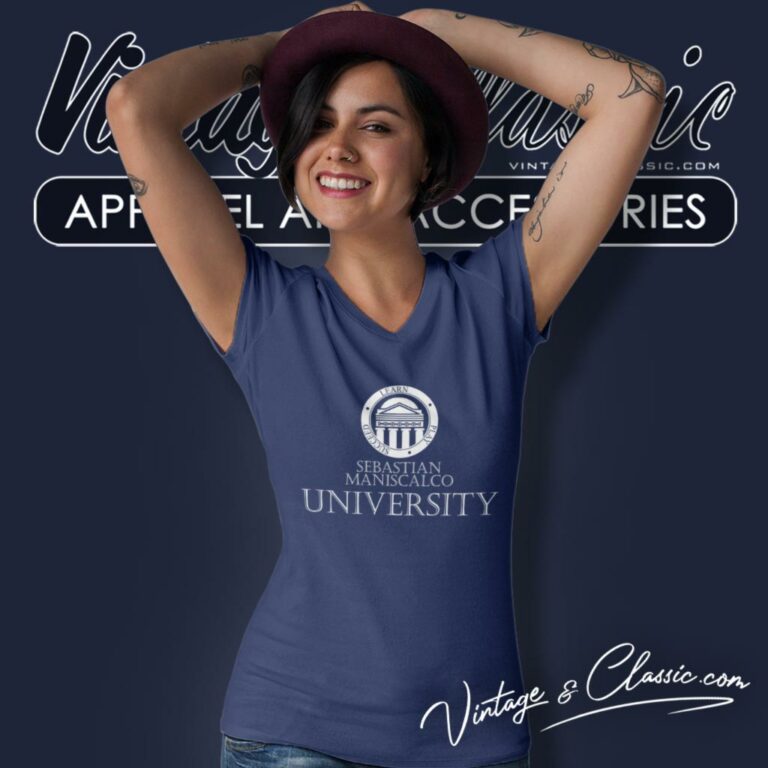 Sebastian Maniscalco University V Neck TShirt Sebastian Maniscalco University V Neck TShirt