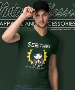 Seether Finding Beauty V Neck TShirt