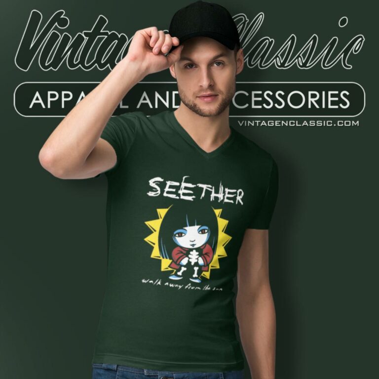 Seether Finding Beauty V Neck TShirt Seether Finding Beauty V Neck TShirt