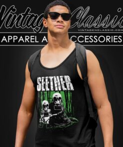 Seether Gasmask Tank Top Racerback
