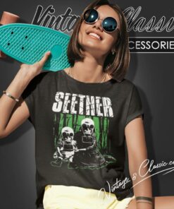 Seether Gasmask Women T Shirt