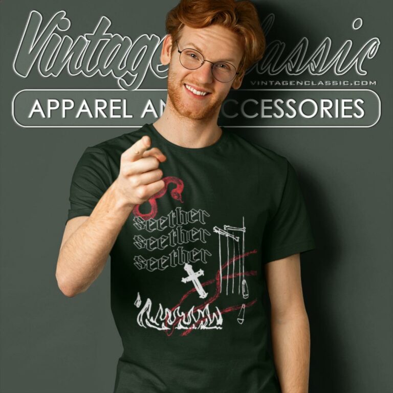 Seether Shirt Serpent Cross Flames T Shirt Seether Shirt Serpent Cross Flames T Shirt