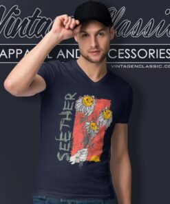 Seether Sunflower V Neck TShirt