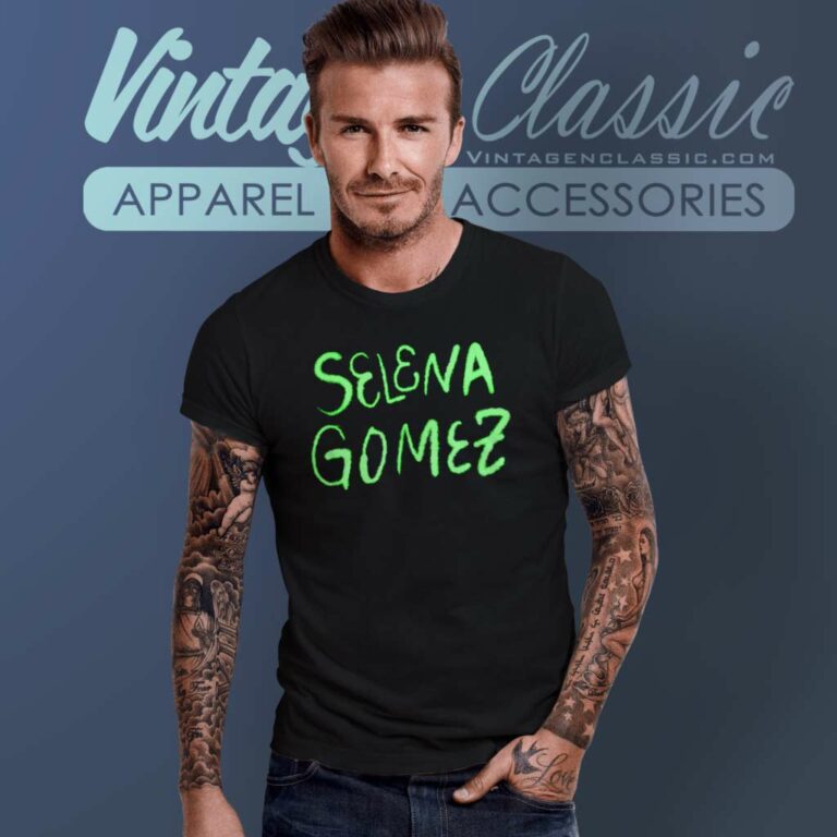 Selena Gomez Neon Green Logo Shirt T Shirt Selena Gomez Neon Green Logo Shirt T Shirt