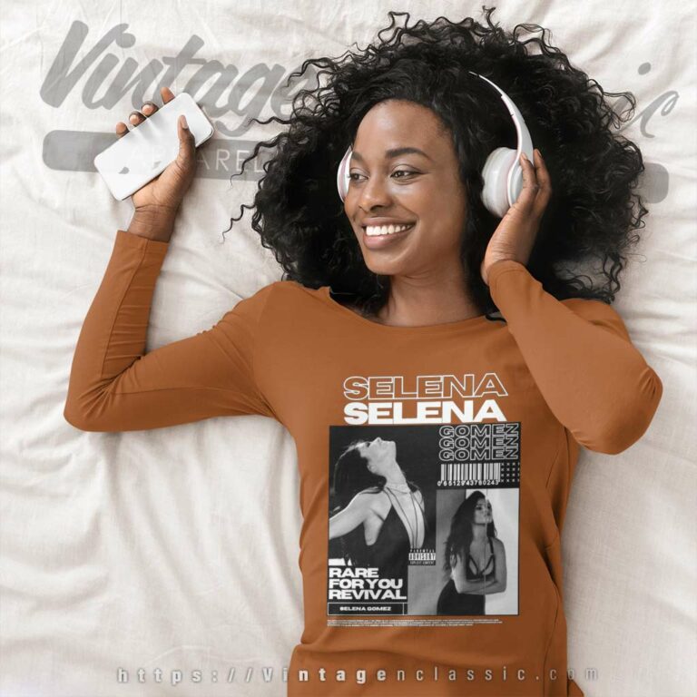 Selena Gomez Shirt Rare For You Revival Long Sleeve Tee Selena Gomez Shirt Rare For You Revival Long Sleeve Tee