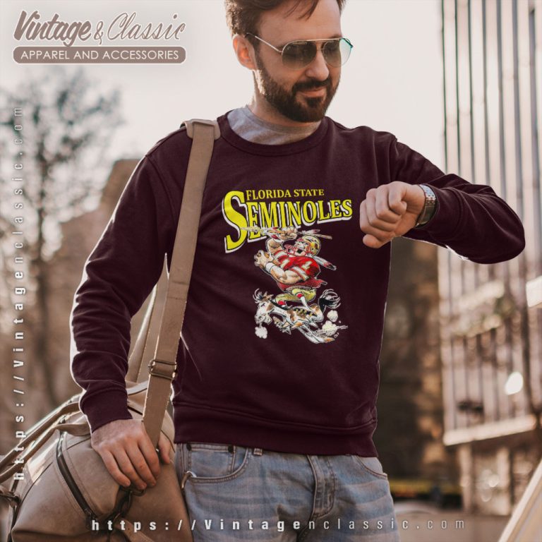 Seminoles Florida State Shirt Nutmeg Single Stitch American Sweatshirt Seminoles Florida State Shirt Nutmeg Single Stitch American Sweatshirt