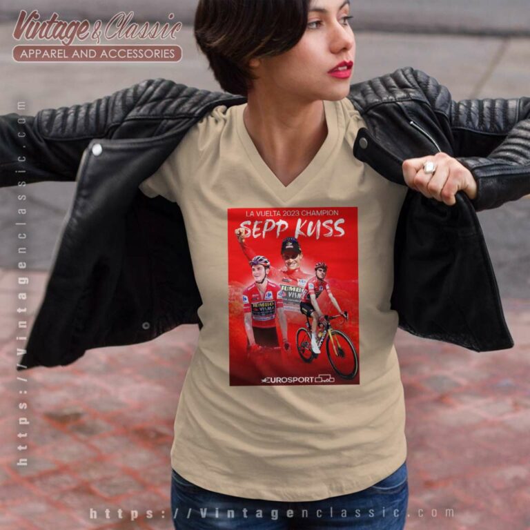 Sepp Kuss Champs La Vuelta 2023 Champion V Neck TShirt Sepp Kuss Champs La Vuelta 2023 Champion V Neck TShirt