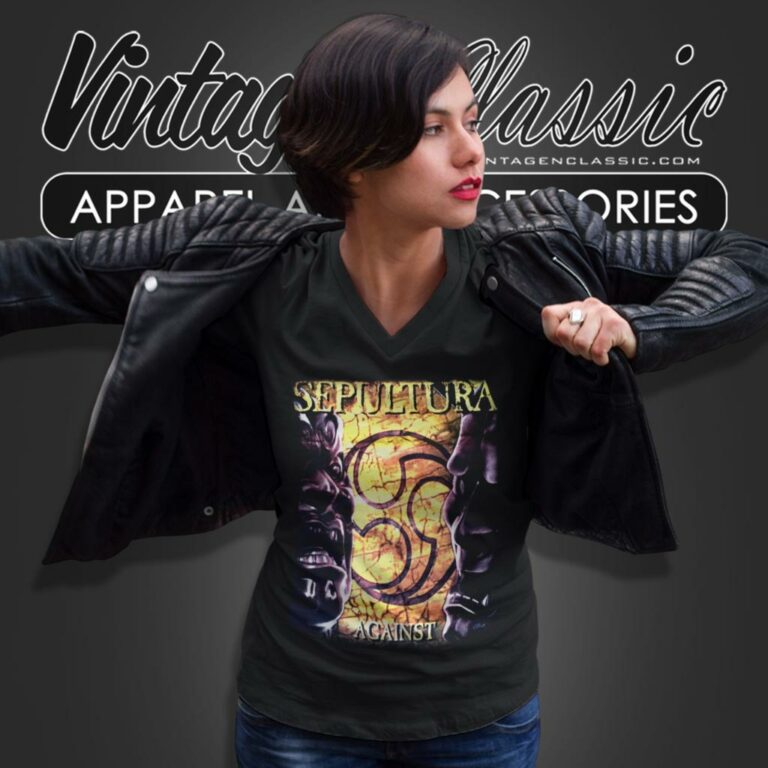 Sepultura Against V Neck TShirt Sepultura Against V Neck TShirt