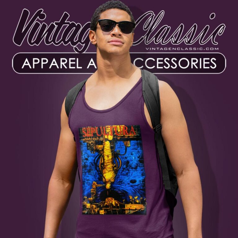 Sepultura Bootleg Chaos Ad Tank Top Racerback Sepultura Bootleg Chaos Ad Tank Top Racerback
