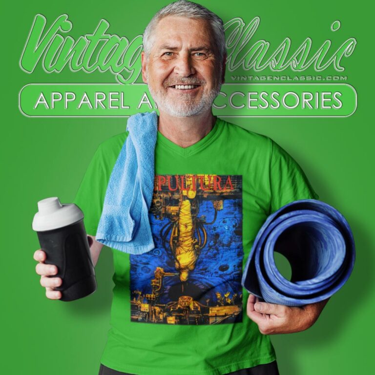 Sepultura Bootleg Chaos Ad V Neck TShirt Sepultura Bootleg Chaos Ad V Neck TShirt