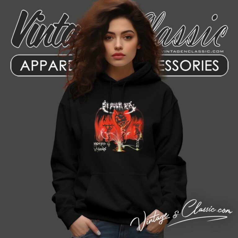 Sepultura Morbid Visions Album Hoodie Sepultura Morbid Visions Album Hoodie