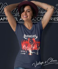 Sepultura Morbid Visions Death V Neck TShirt