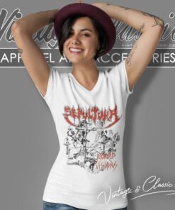Sepultura Morbid Visions V Neck TShirt
