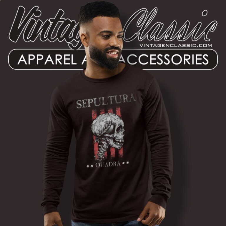 Sepultura Quadra Skull Long Sleeve Tee Sepultura Quadra Skull Long Sleeve Tee