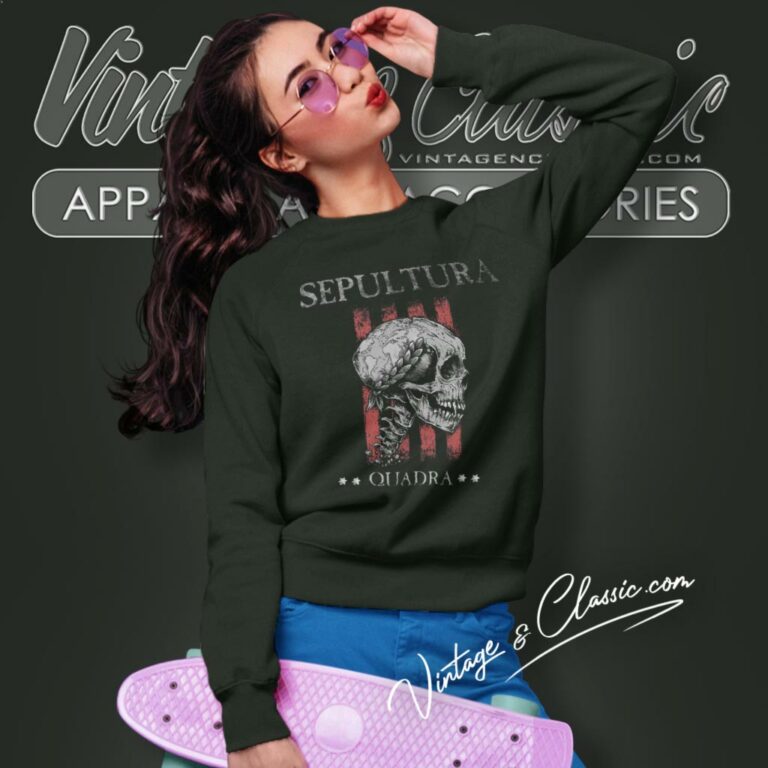 Sepultura Quadra Skull Sweatshirt Sepultura Quadra Skull Sweatshirt