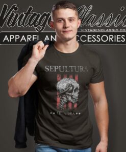 Sepultura Quadra Skull T Shirt