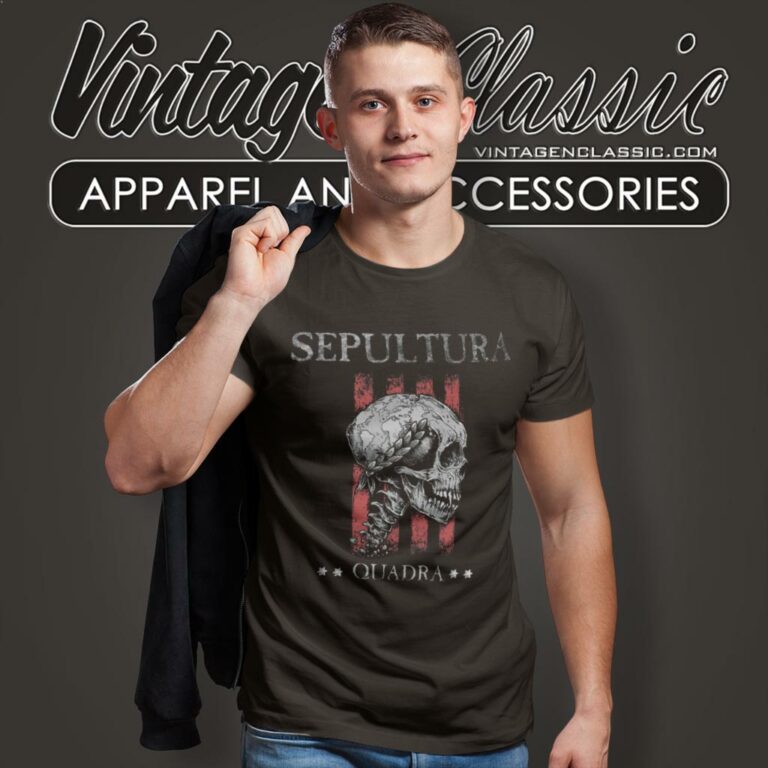 Sepultura Quadra Skull T Shirt Sepultura Quadra Skull T Shirt