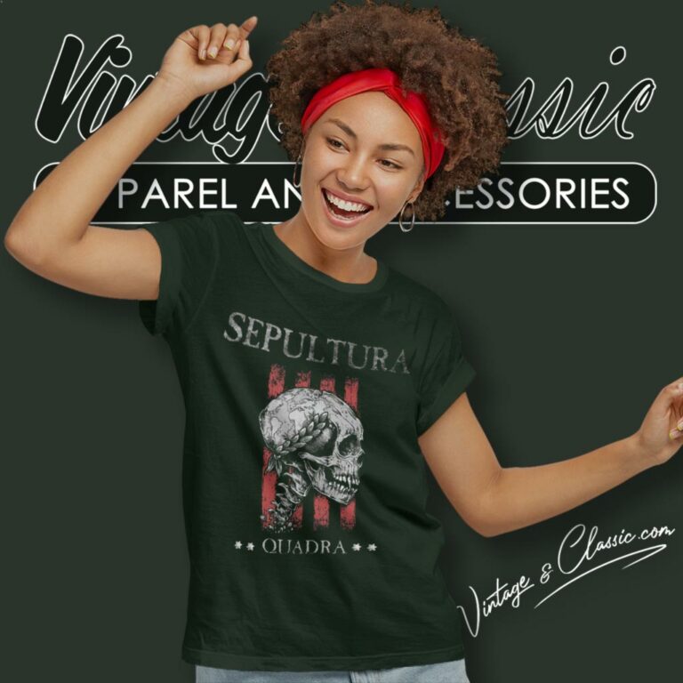 Sepultura Quadra Skull Women T Shirt Sepultura Quadra Skull Women T Shirt