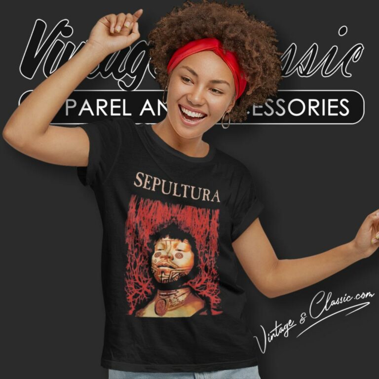 Sepultura Roots World Tour Women T Shirt Sepultura Roots World Tour Women T Shirt