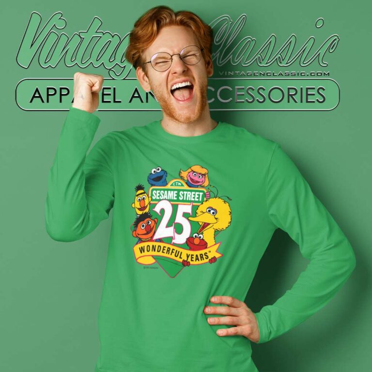 Sesame Street 25th Anniversary Long Sleeve Tee Sesame Street 25th Anniversary Long Sleeve Tee