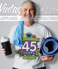 Sesame Street 45 Years V Neck TShirt