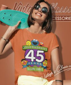 Sesame Street 45 Years Women T Shirt