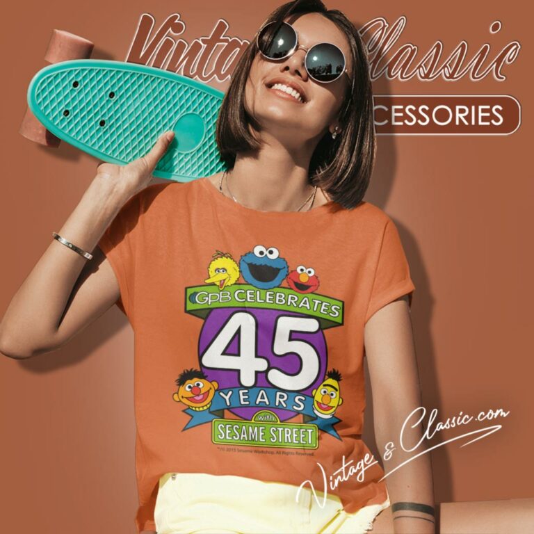 Sesame Street 45 Years Women T Shirt Sesame Street 45 Years Women T Shirt