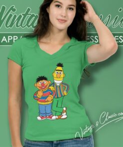 Sesame Street Bert And Ernie V Neck TShirt