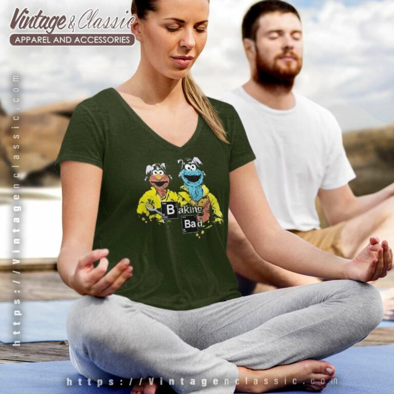 Sesame Street Breaking Bad V Neck TShirt Sesame Street Breaking Bad V Neck TShirt
