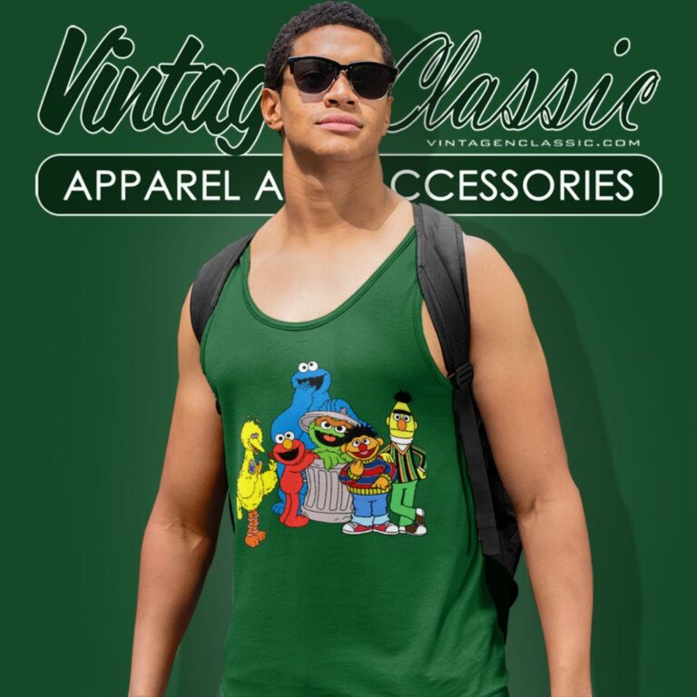 Sesame Street Cartoon Tank Top Racerback Sesame Street Cartoon Tank Top Racerback