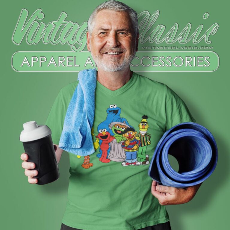 Sesame Street Cartoon V Neck TShirt Sesame Street Cartoon V Neck TShirt