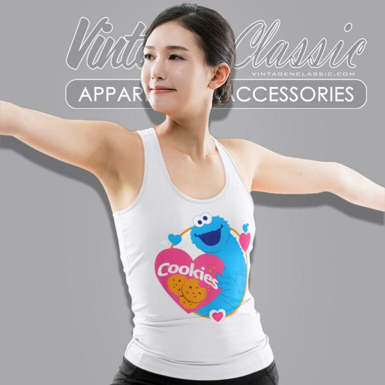Sesame Street Cookie Monster Love Tank Top Racerback Sesame Street Cookie Monster Love Tank Top Racerback